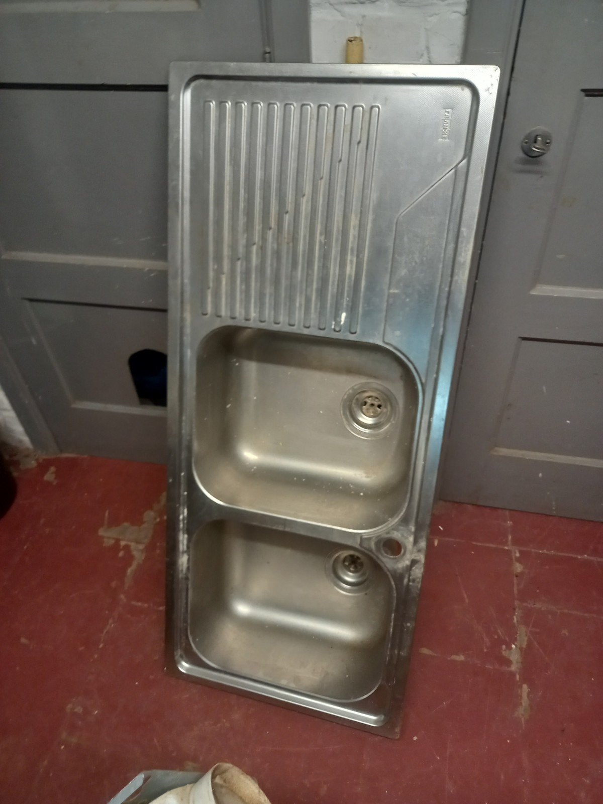 ingebouwde spoelbak met dubbele kom 50 cm bij 116 cm, Doe-het-zelf en Bouw, Ophalen