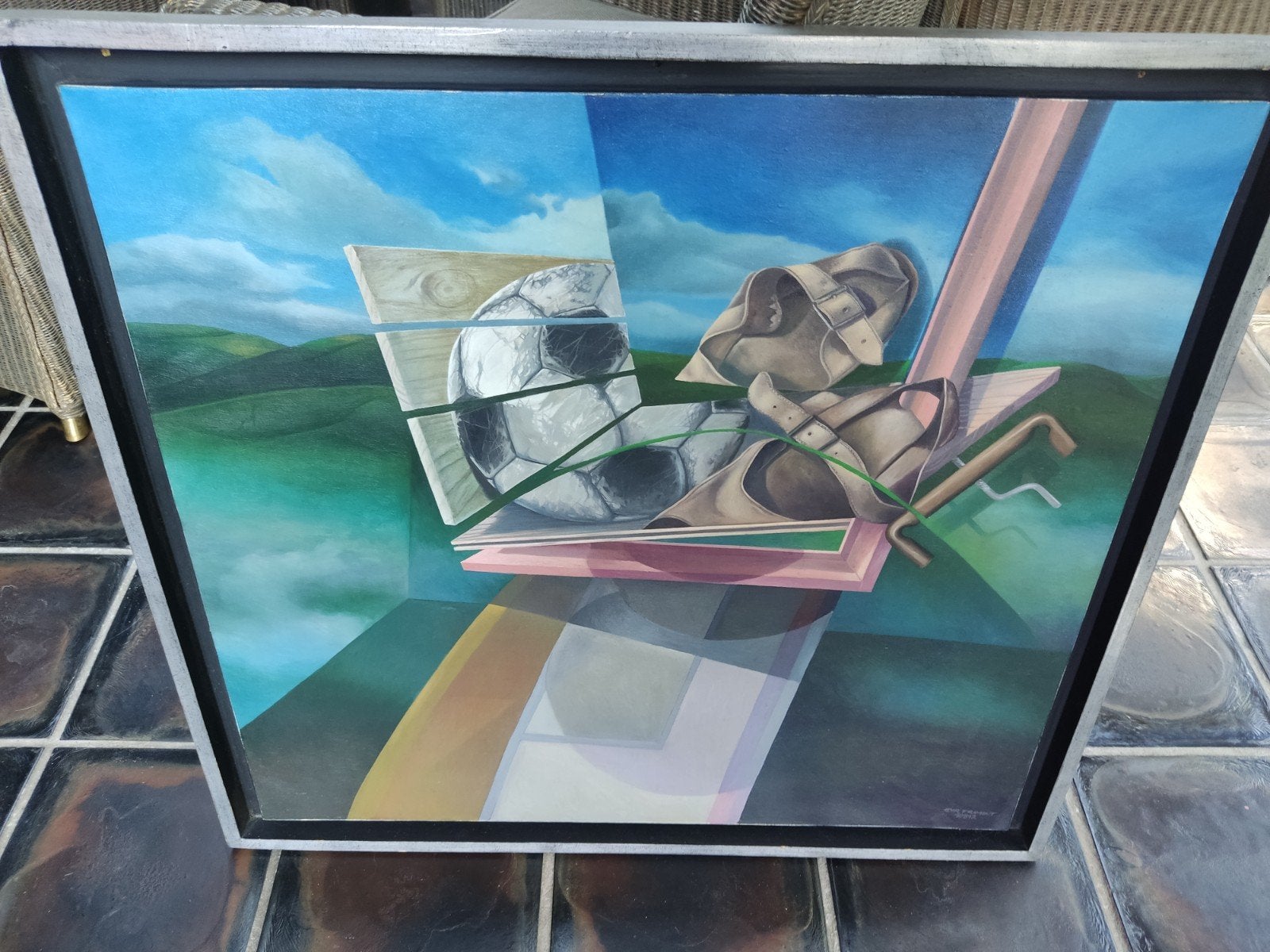 Cyr Frimout, olie op doek, Antiek en Kunst, Kunst | Schilderijen | Modern, Ophalen of Verzenden
