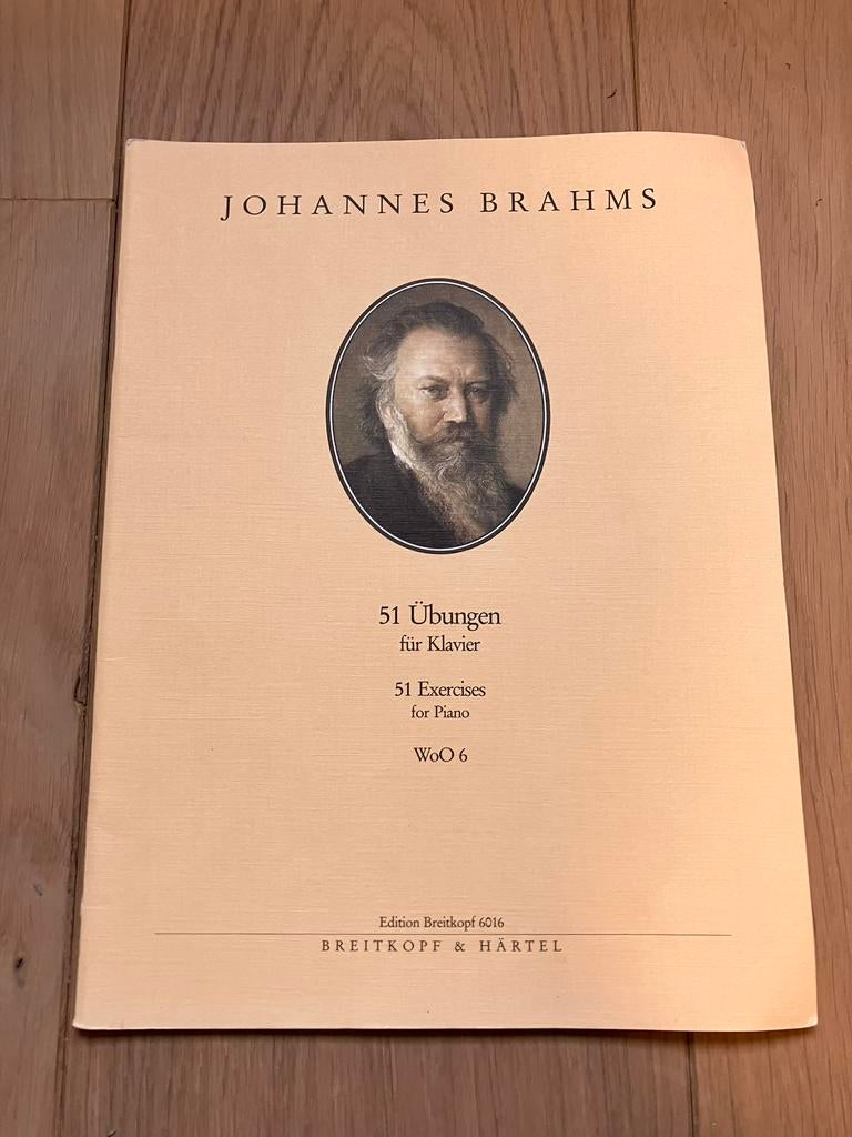 Boek Johannes Brahms - 51 excercices for piano, Boeken, Muziek, Ophalen, Zo goed als nieuw, Instrument