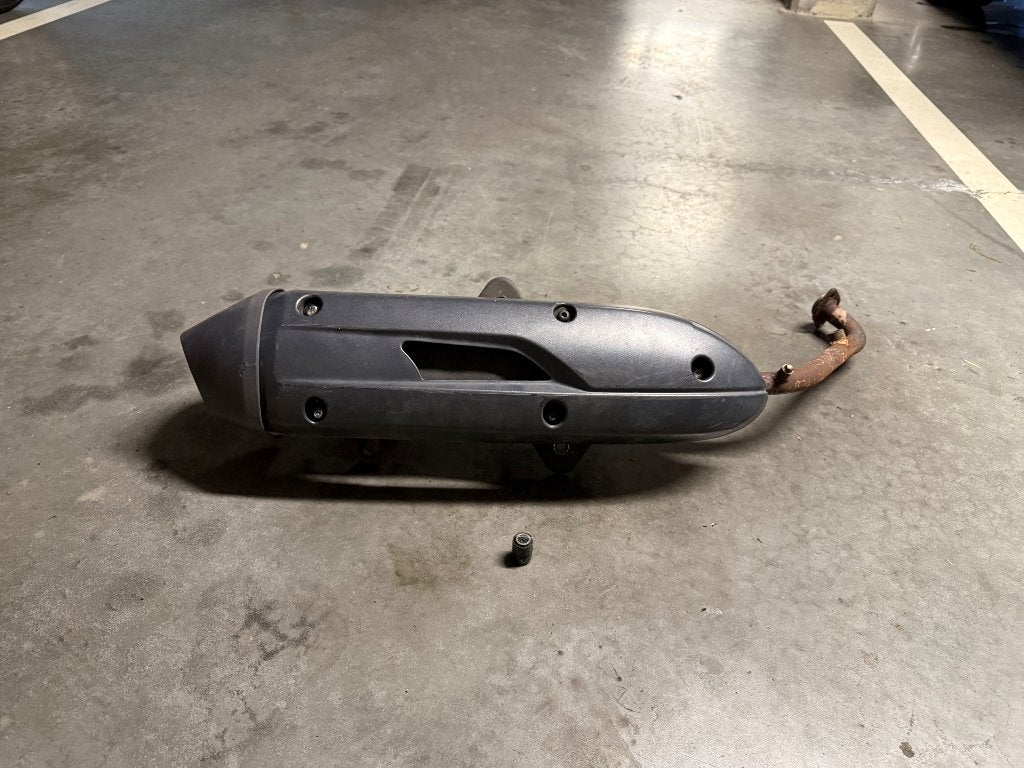 Échappement Kymco downtown 125, Motoren, Onderdelen | Overige, Ophalen, Gebruikt