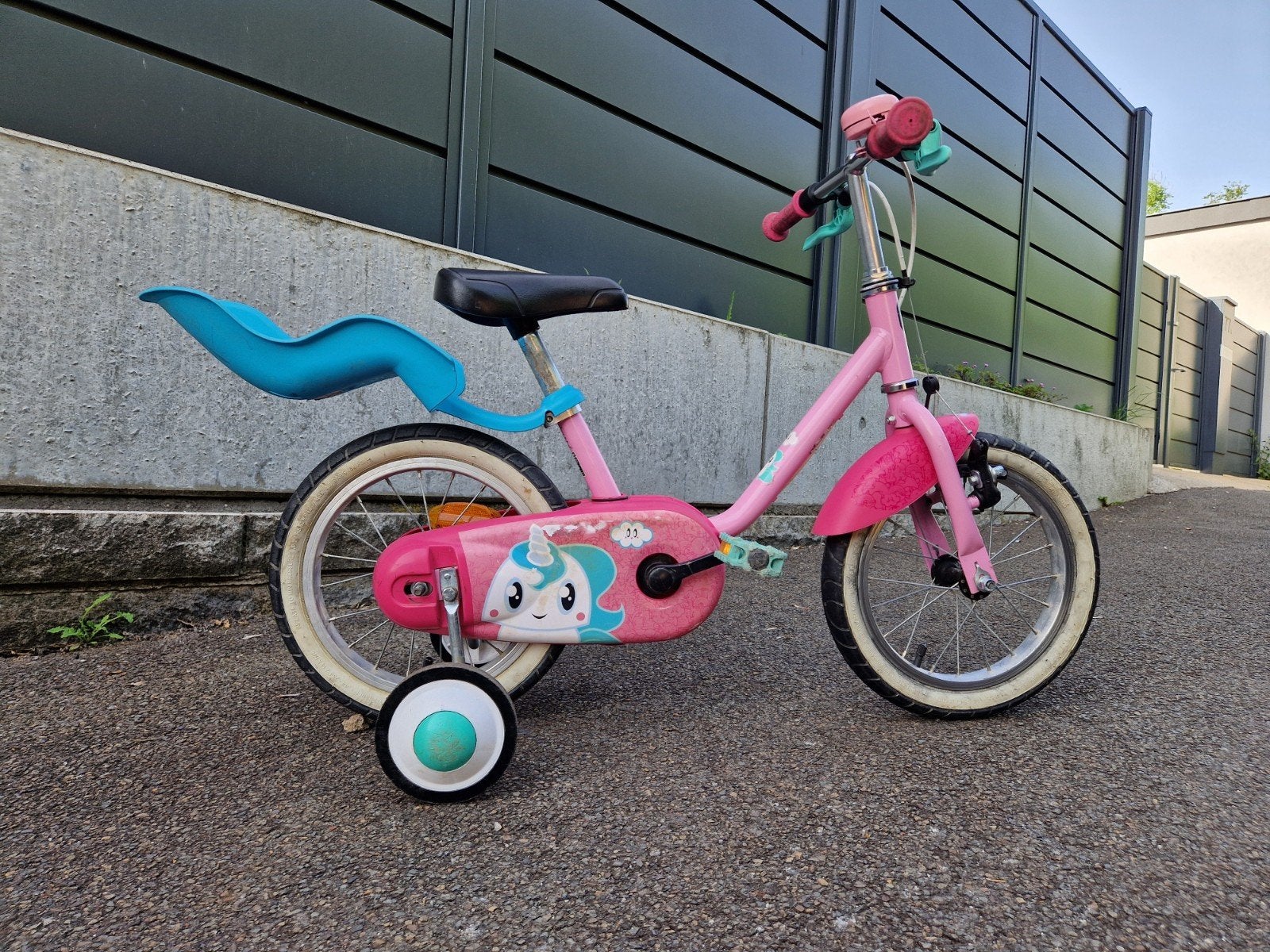 B'Twin 14 inch fiets, Fietsen en Brommers, Ophalen of Verzenden, Zijwieltjes
