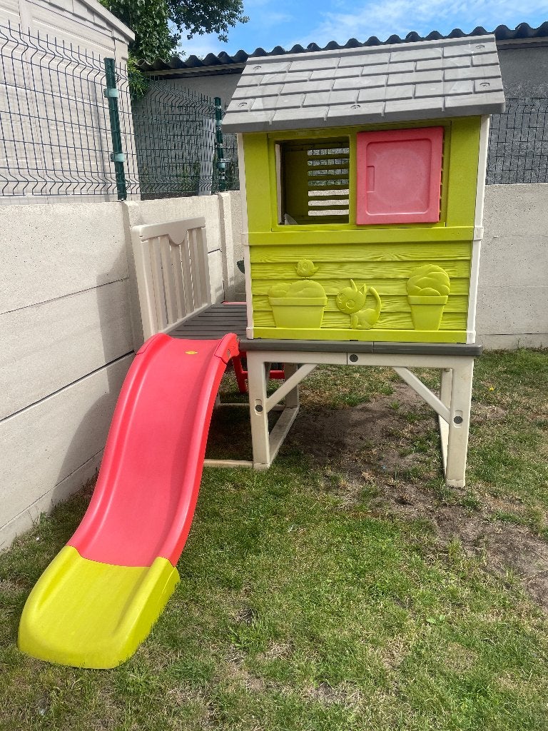 SMOBY speelhuis met glijbaan, Ophalen, Gebruikt, Kunststof