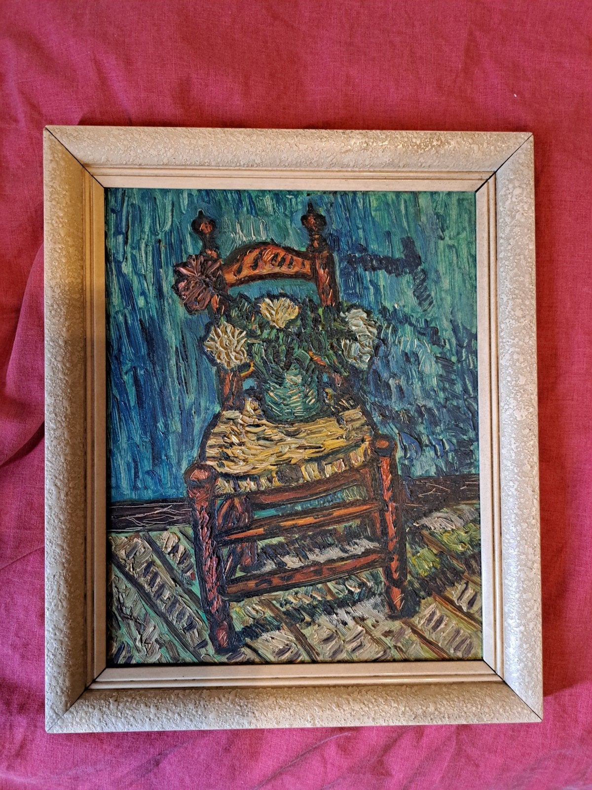 Reproductie: "Vase de fleurs sur une chaise”
Vase de fleu, Antiek en Kunst, Ophalen, Bloemen