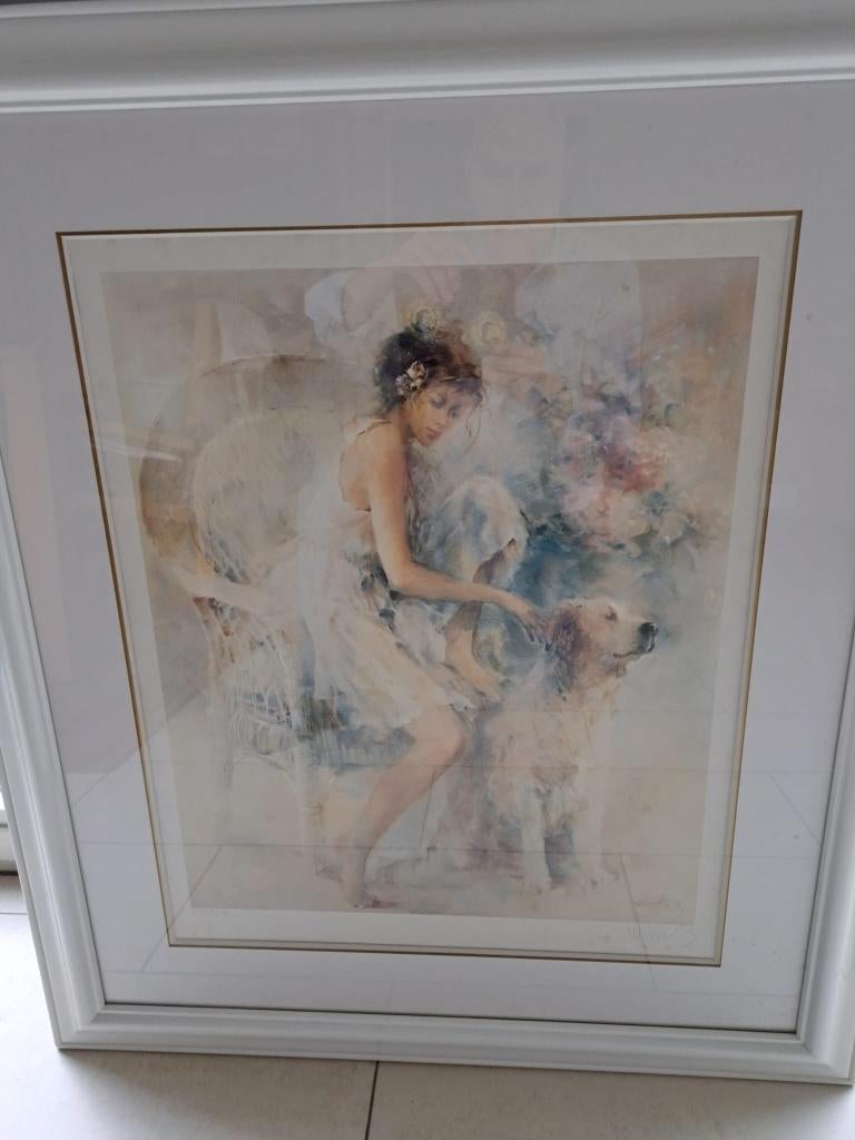 schilderij genummerd  Willem Haenraets., Antiek en Kunst, Ophalen