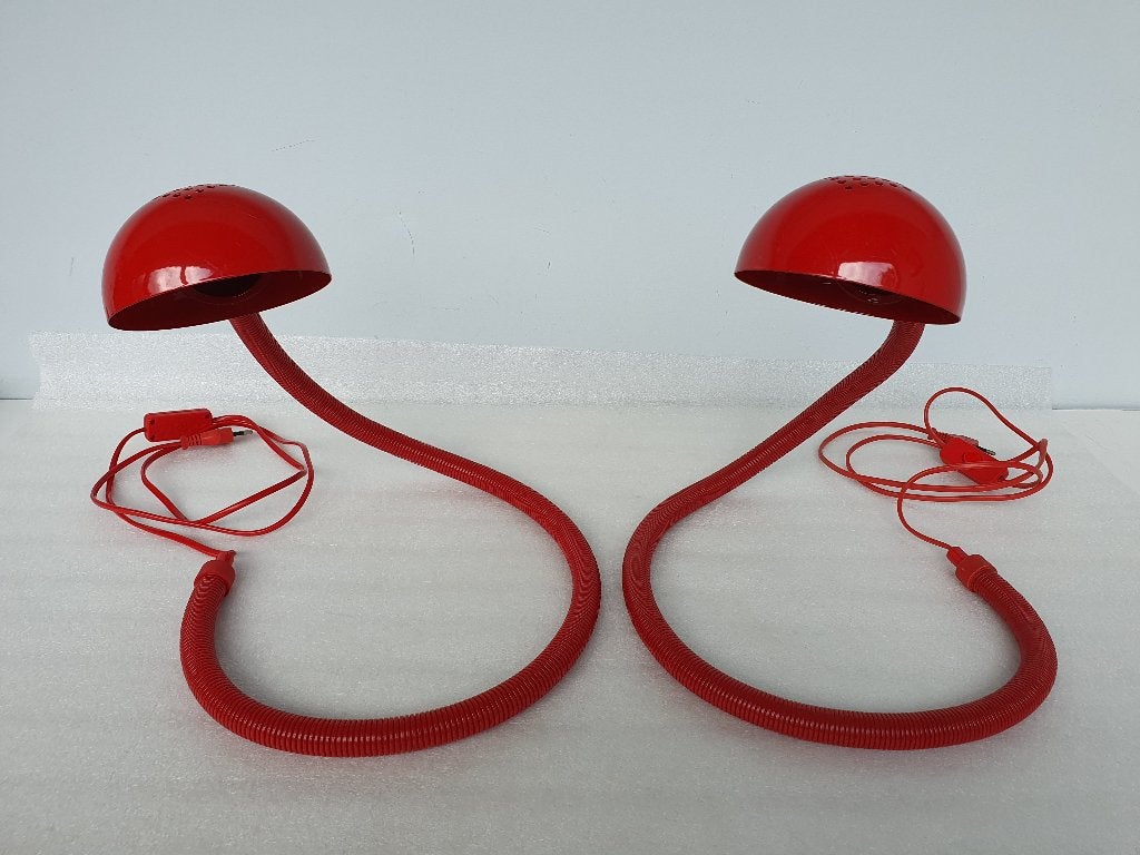 Set van 2 vintage Snake Lampen (Vrieland Design), Ophalen of Verzenden, Gebruikt, Design
