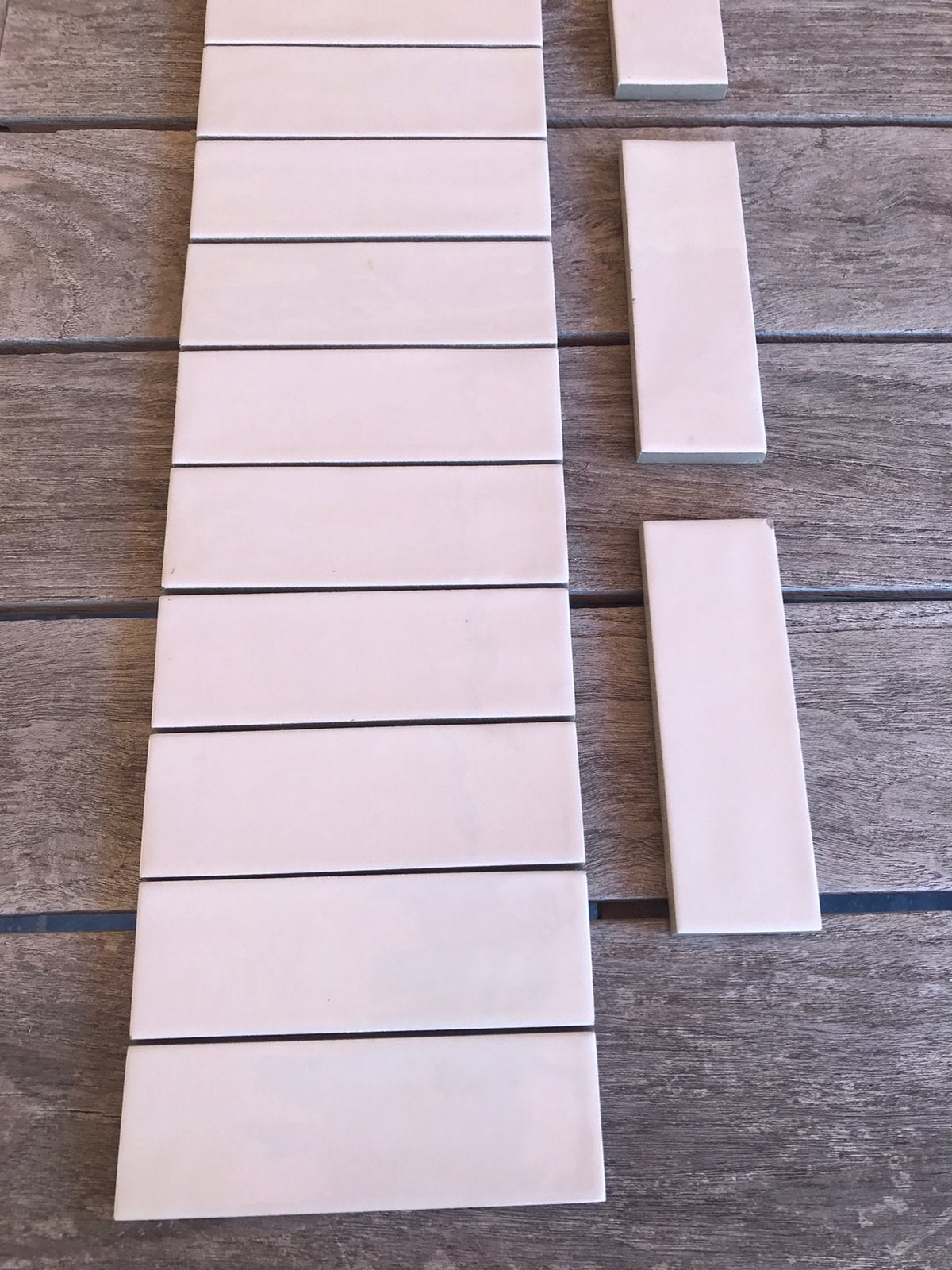 Witte faience muurtegels, Ophalen, Nieuw
