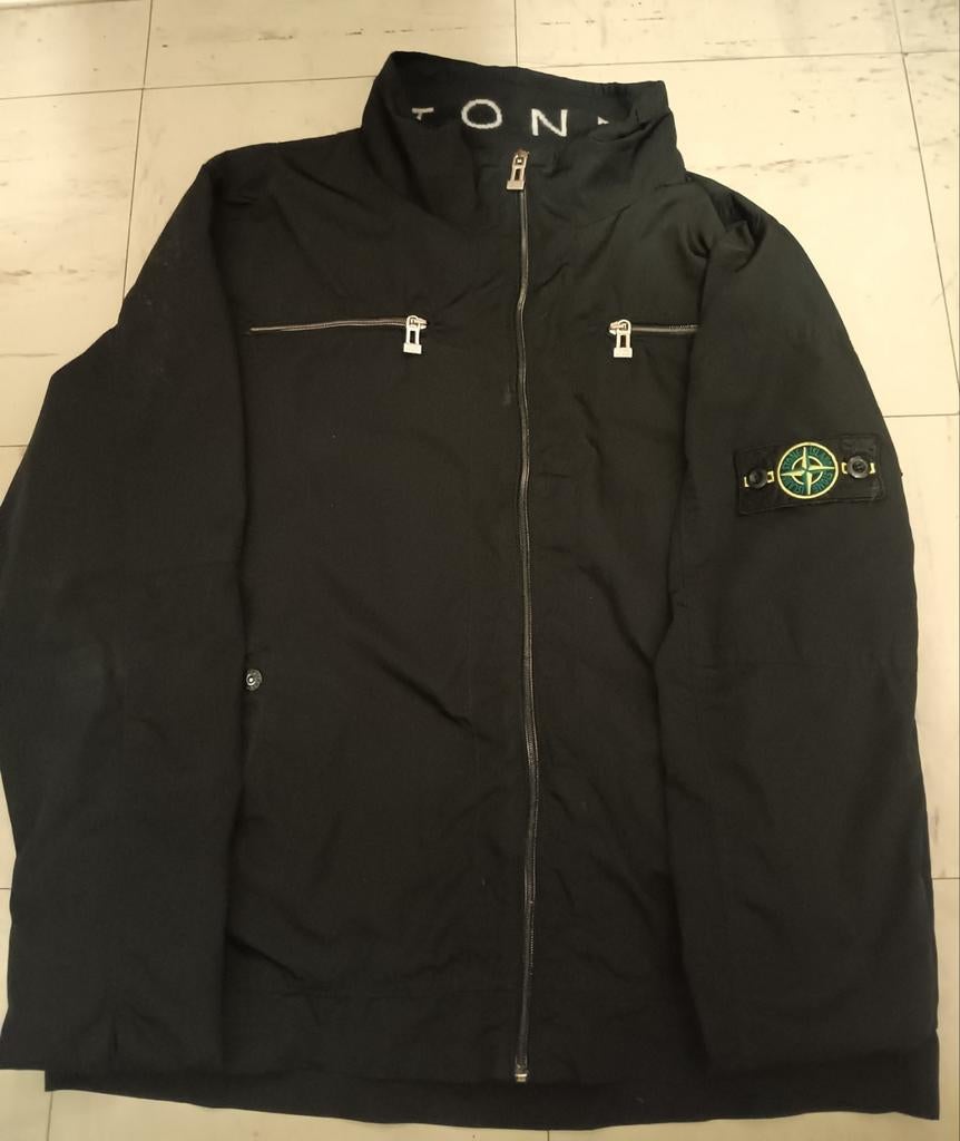 Stone island windjack, Ophalen, Stone island, Maat 48/50 (M), Zwart