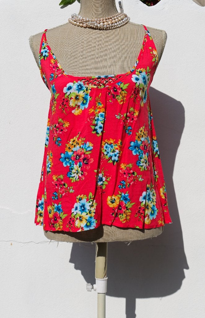 Jolie blouse fleurie Taille XS, Enlèvement ou Envoi, Comme neuf, Taille 34 (XS) ou plus petite, Multicolore