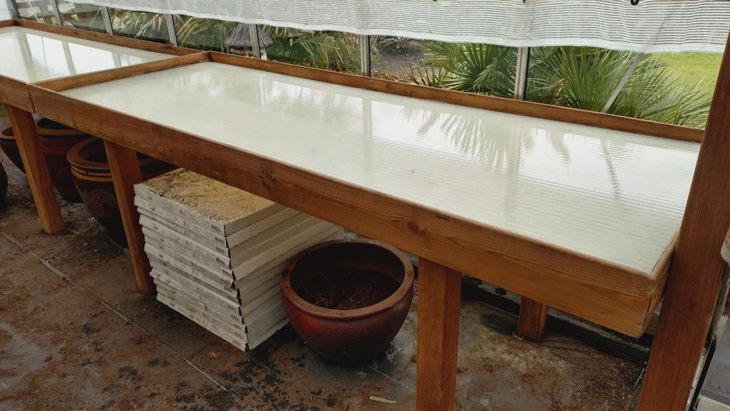 Kweektafel, pot tafel, Plantentafel, Ophalen