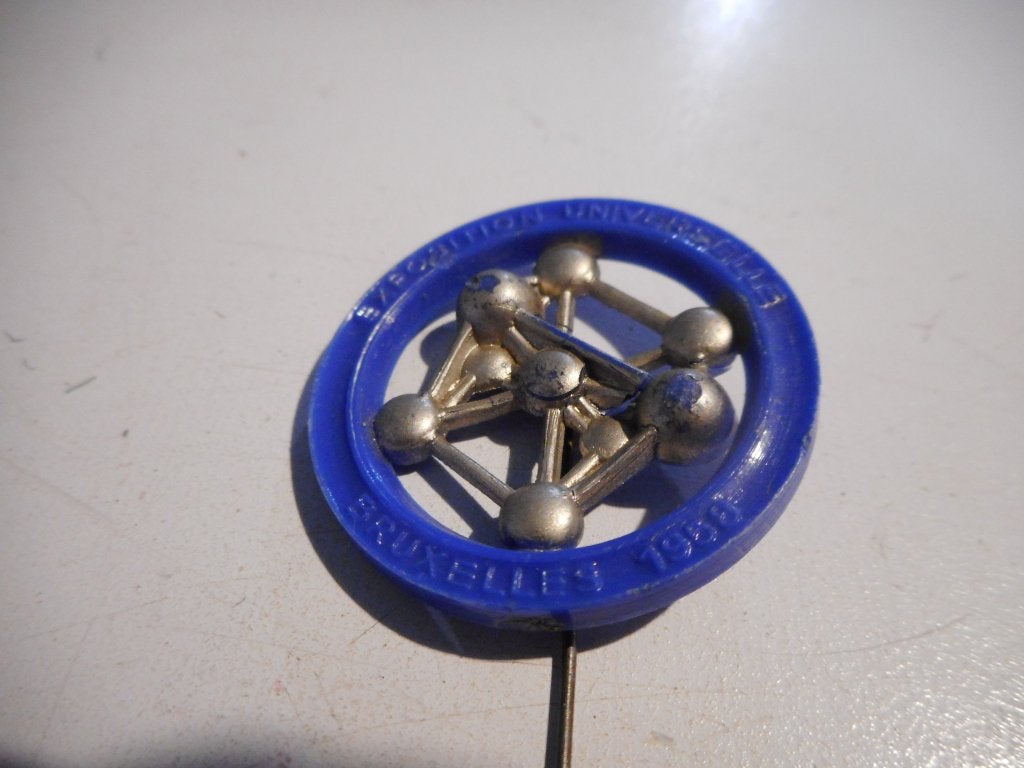 Universal Exhibition 1958 broche + potlood, Ophalen of Verzenden, Gebruikt