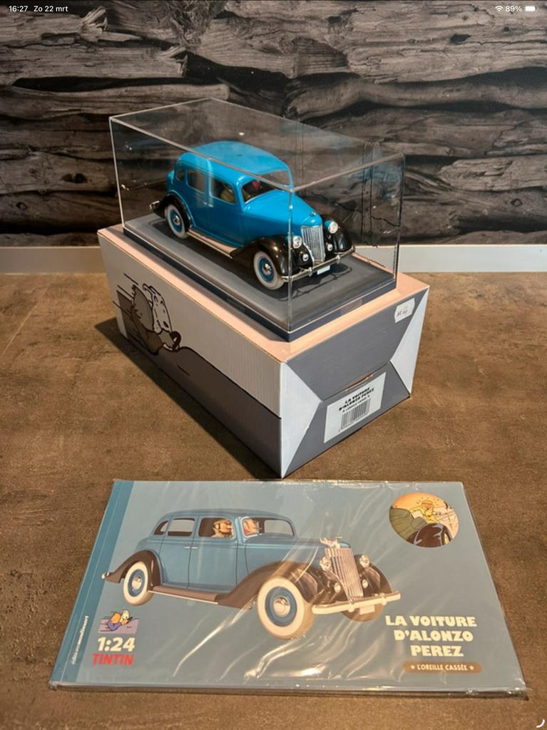 1:24 Kuifje auto Voiture Tintin De auto van Alonso Perez, Verzenden, Kuifje, Nieuw, Beeldje of Figuurtje