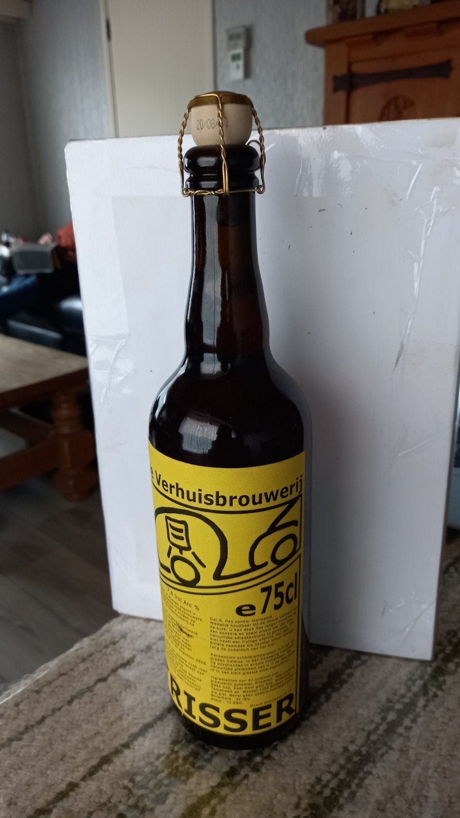 Fles trisser bier van de verhuisbrouwerij, Ophalen of Verzenden