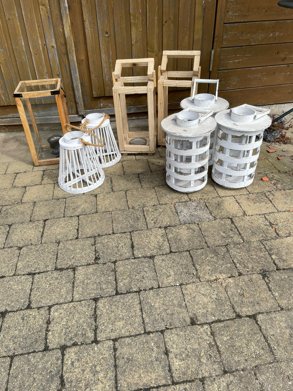 Verschillende houten lantaarns, Ophalen, Zo goed als nieuw