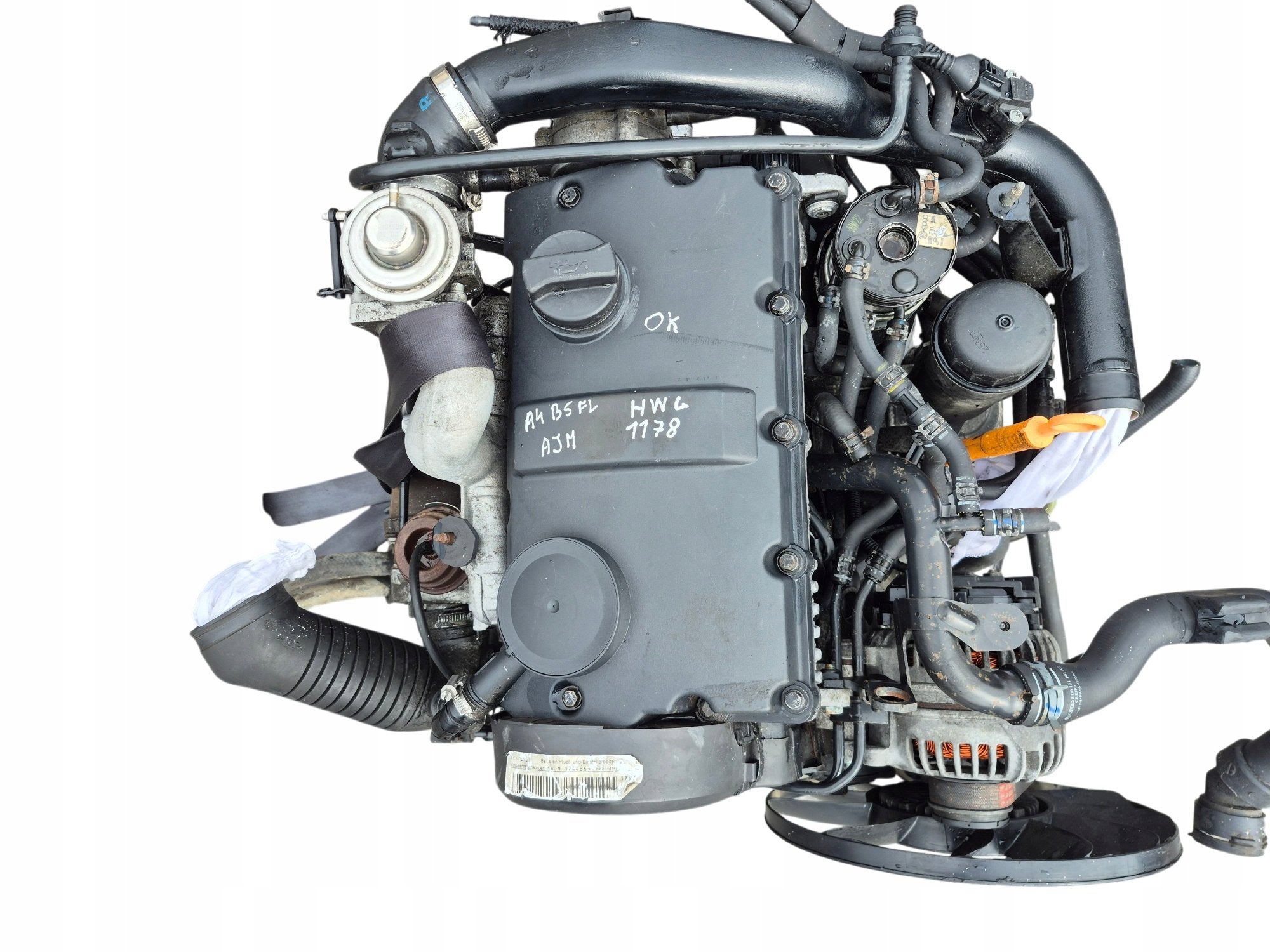 Moteur AJM Complet AUDI BORA VW PASSAT A6 GOLF A4, Envoi, Utilisé, Skoda