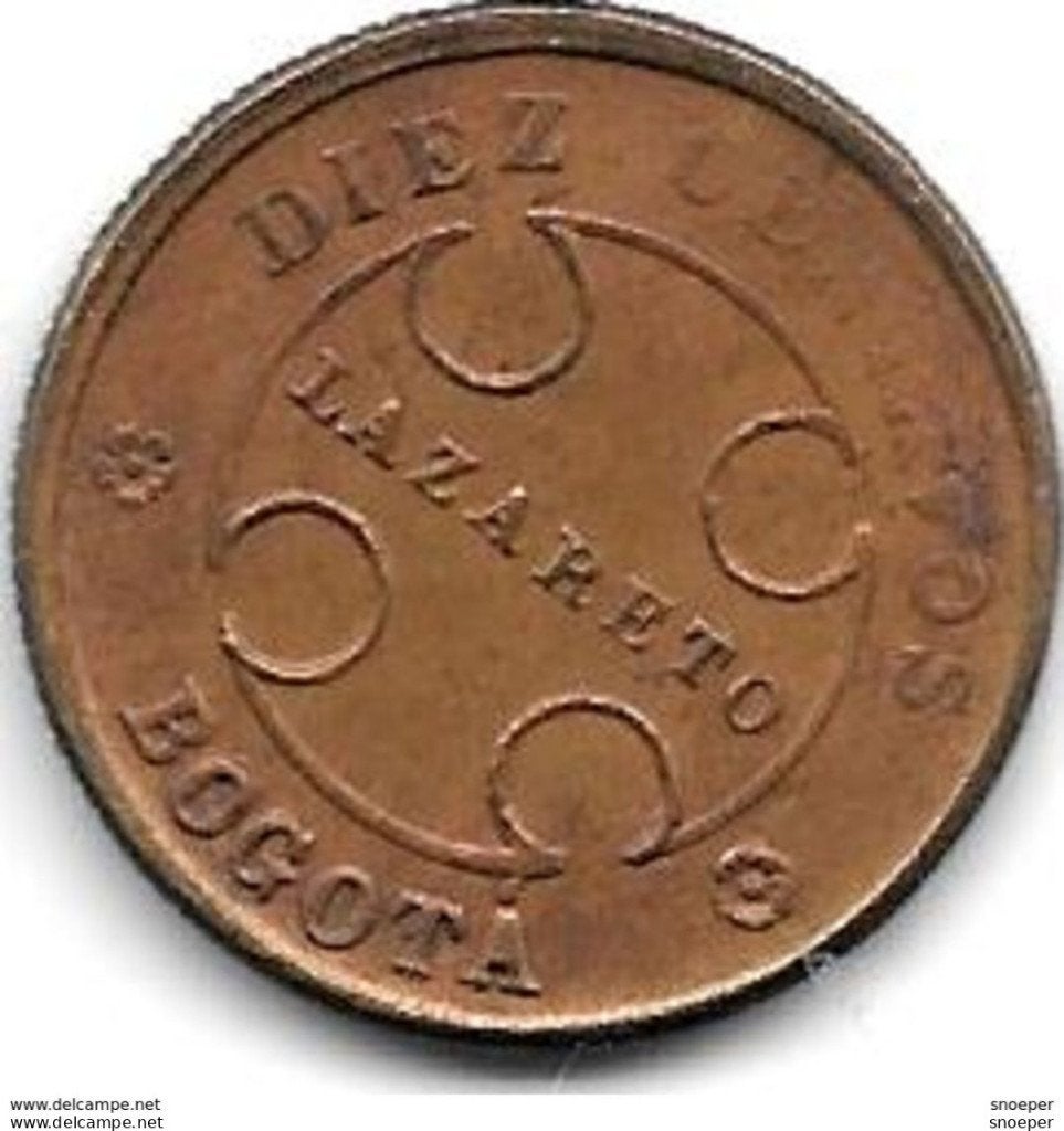 Colombia Bogota lepra coinage 10 centavo 1901 B km L3 vf+, Timbres & Monnaies, Monnaies | Amérique, Envoi, Amérique du Sud, Monnaie en vrac