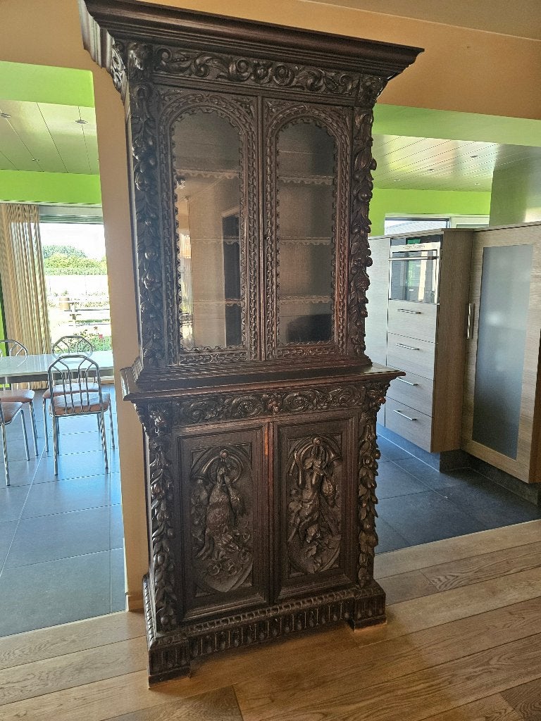 Antieke Mechelse Jachtkast / Buffetkast, Antiek en Kunst, Ophalen