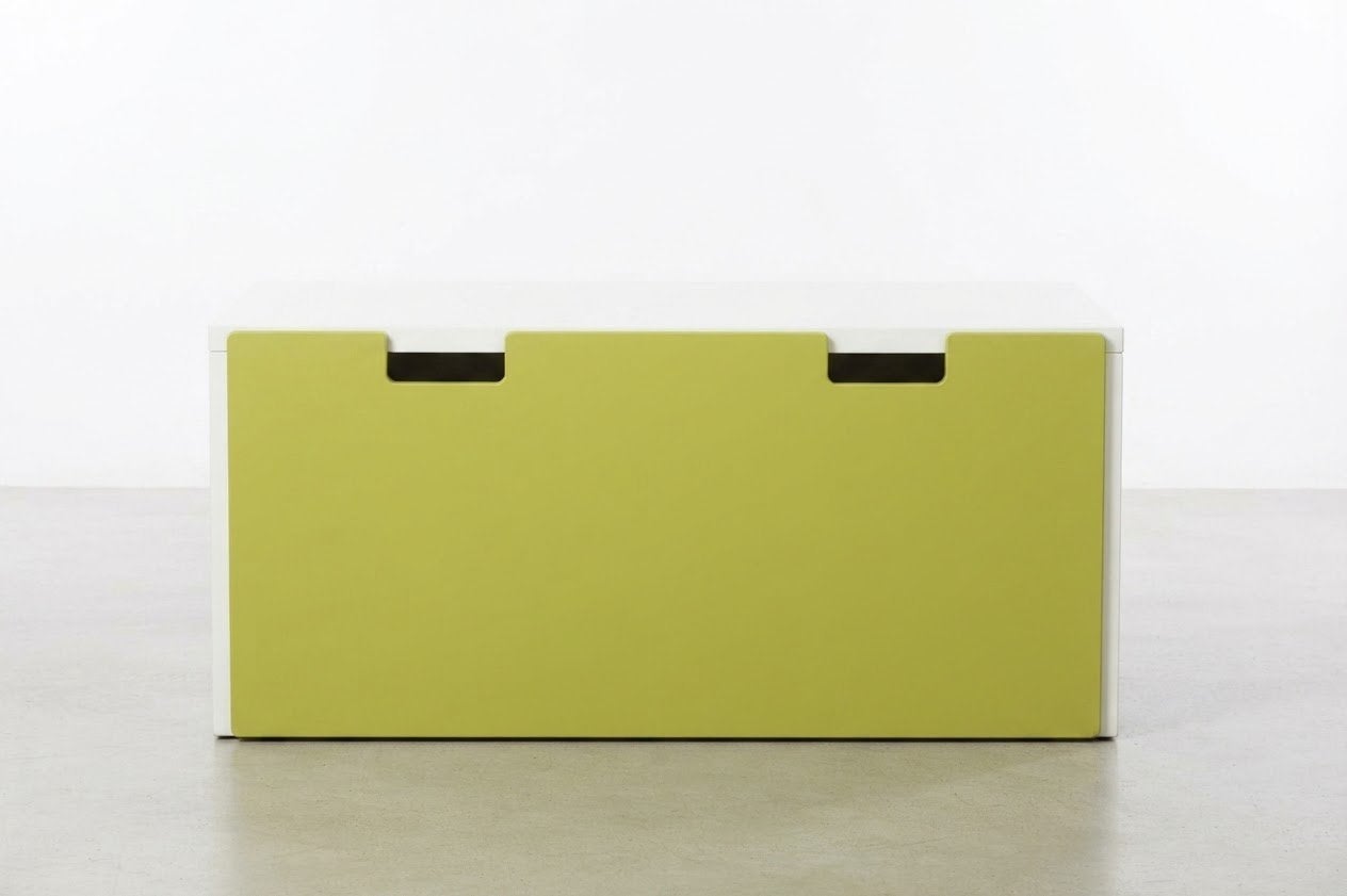 Banc  IKEA Smastad vert et blanc - livraison offerte, Ophalen of Verzenden, Zo goed als nieuw