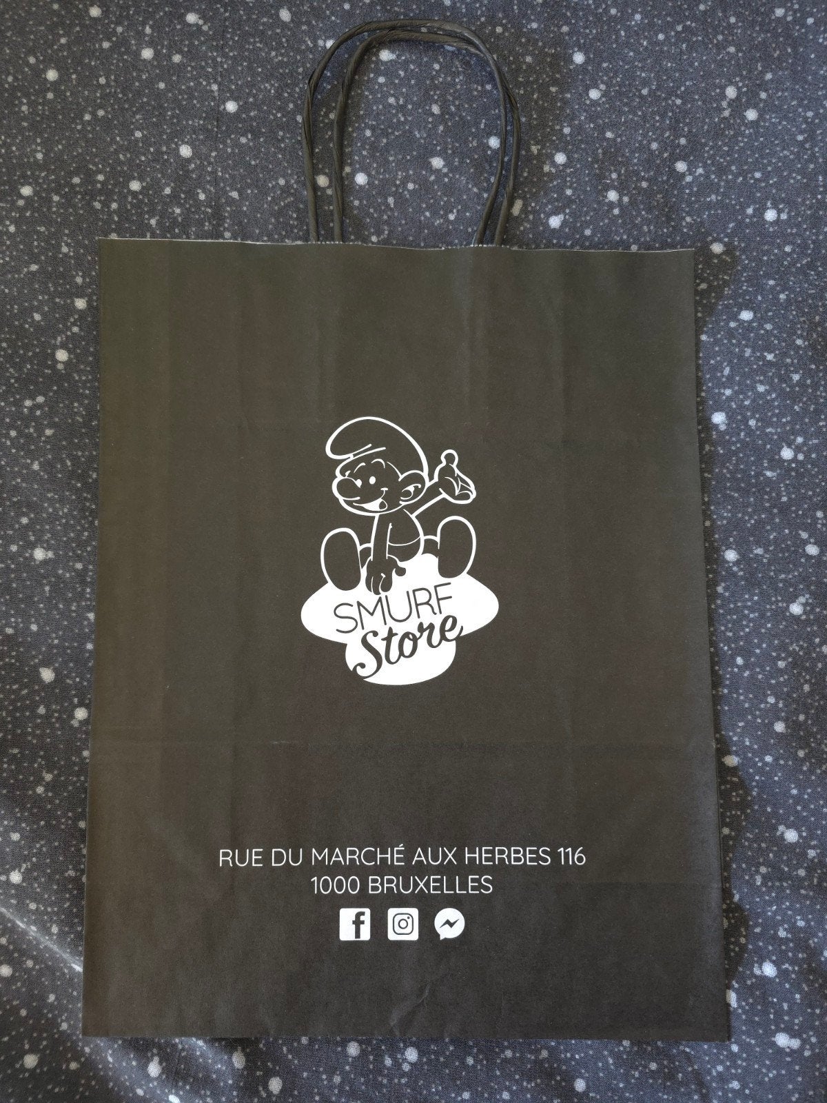 Petit sac en papier Schtroumpf Smurf Store, Verzamelen, Smurfen, Verzenden, Gebruikt, Overige Smurfen, Overige typen