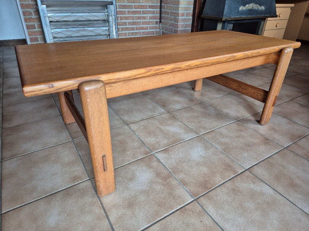 Deense Vintage Salontafel 140 x 60 cm, Ophalen, Gebruikt, 100 tot 150 cm, Scandinavisch
