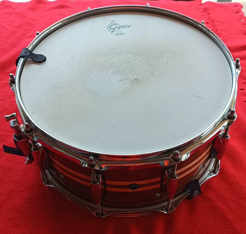 Gretsch snare 14x6.5 walnut and maple, Enlèvement, Utilisé, Autres marques