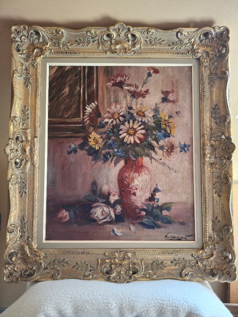 schilderij, Doek, Bijzondere lijst, Olieverf, Klassiek
