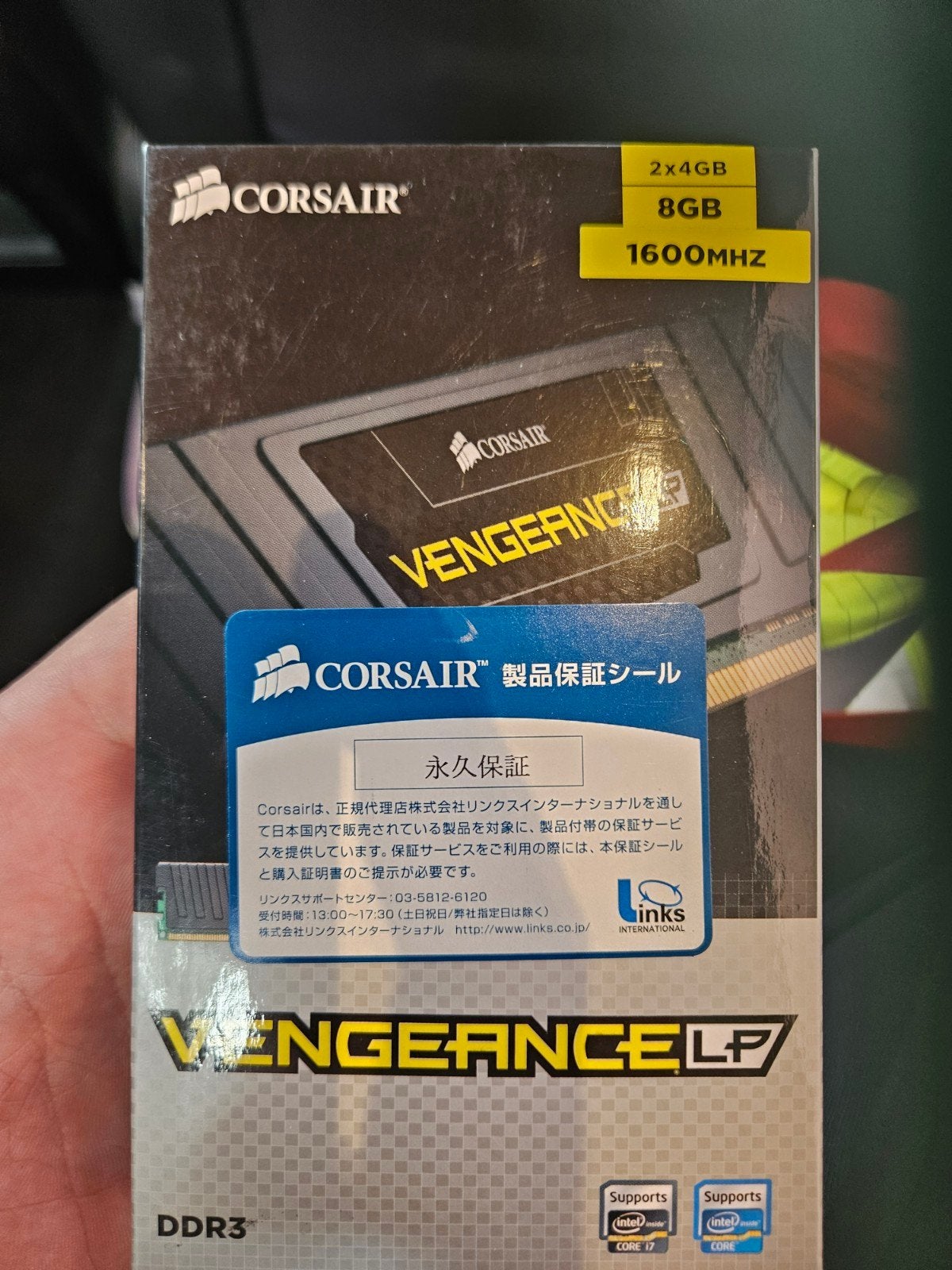 ram Corsair DDR3, Informatique & Logiciels, Mémoire RAM, Enlèvement, Neuf, DDR3