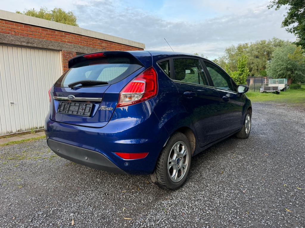 Ford Fiesta 1.5 diesel 70 Kw,Bj 2016,Euro 6,Airco,5 deurs, Auto's, Ford, Voorwielaandrijving, Stof, Euro 6, Blauw