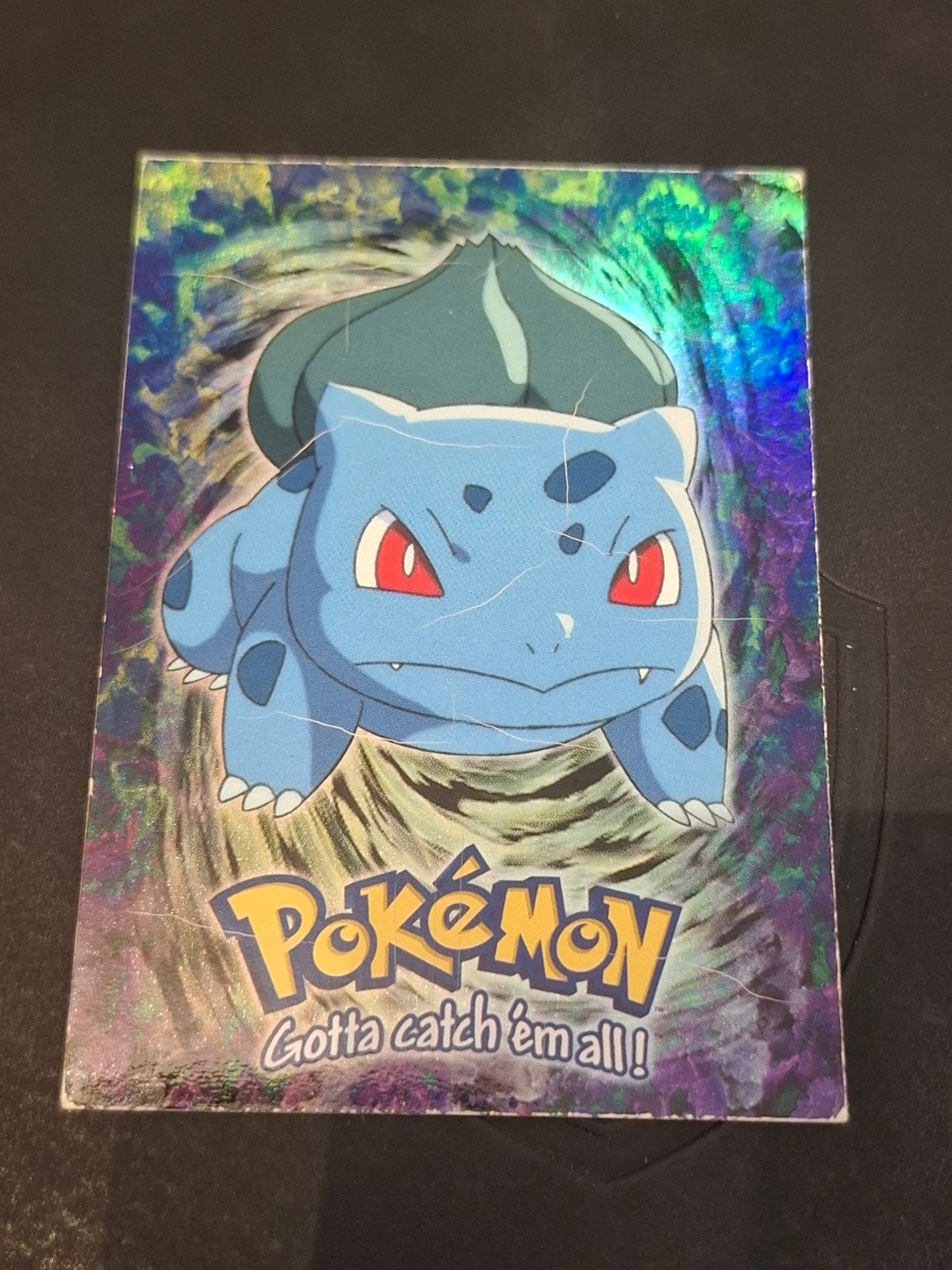 Pokémon Topps 1999 Movie Evolution - Bulbasaur #E1 Rainbow F, Hobby en Vrije tijd, Ophalen of Verzenden, Foil