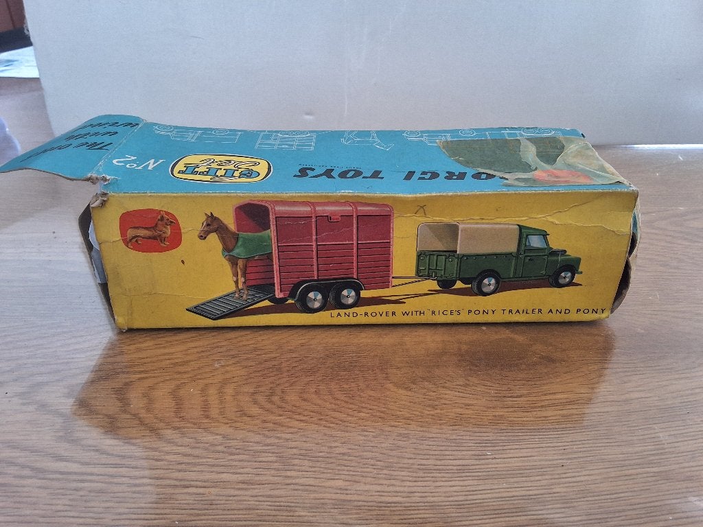 Coffret cadeau Corgi-Toys N 2 pour remorque Land Rover, Enlèvement ou Envoi, Utilisé, Voiture, Corgi