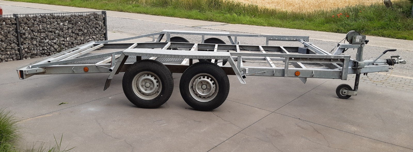 Remorque plateau porte voiture 2700kgs, Enlèvement, Utilisé