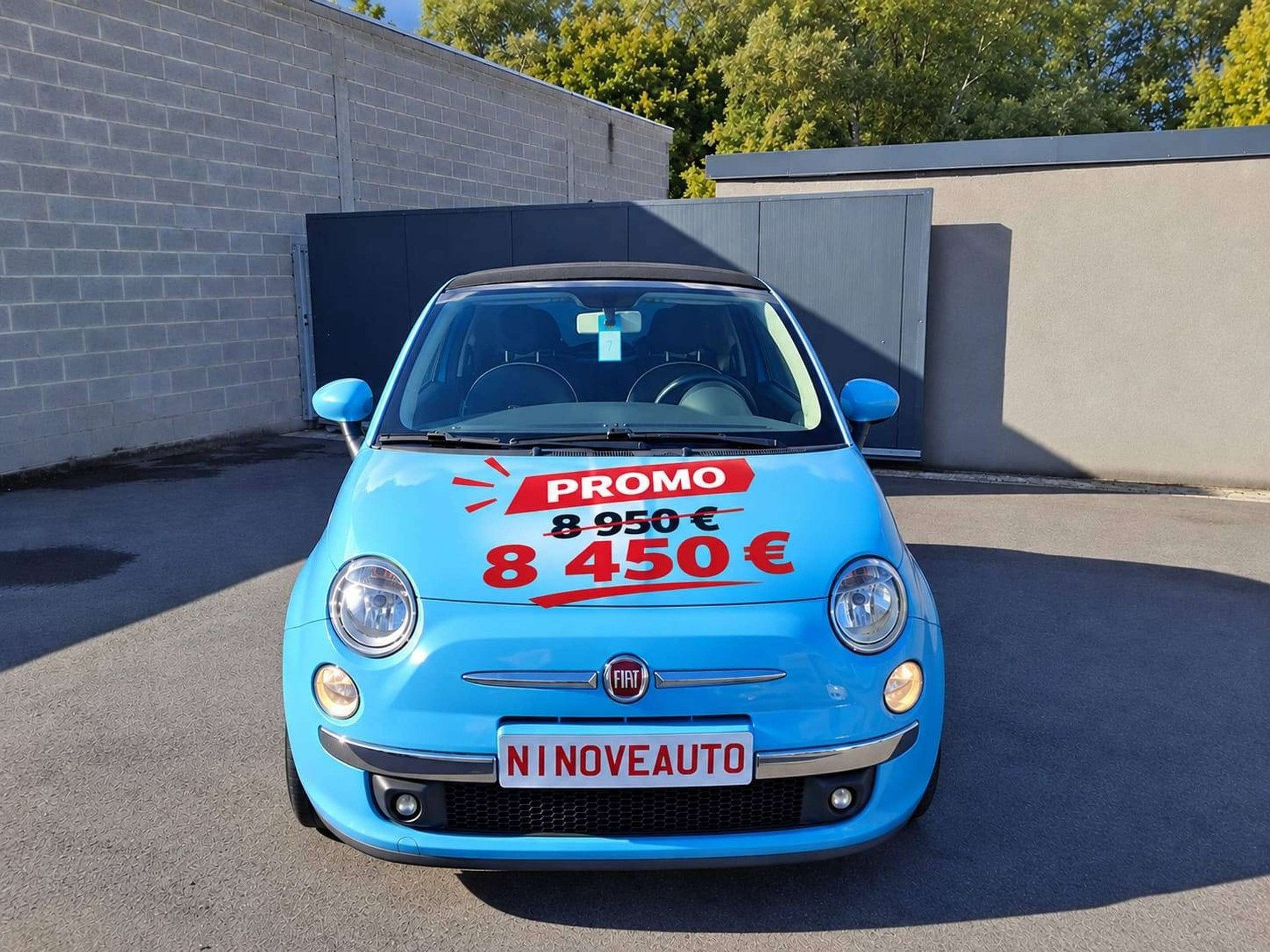 Fiat 500C 500 1.2i Lounge*CABRIO 1STE EIGENAAR AIRCO 69000KM, Auto's, 4 zetels, Gebruikt, 4 cilinders, Blauw