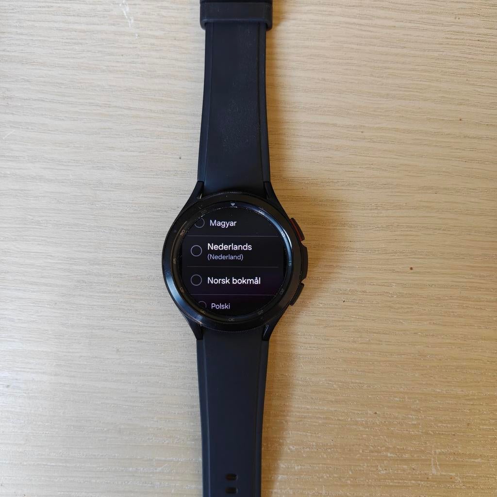 Samsung Galaxy watch 4 classic, Ophalen, Gebruikt, Zwart, Samsung