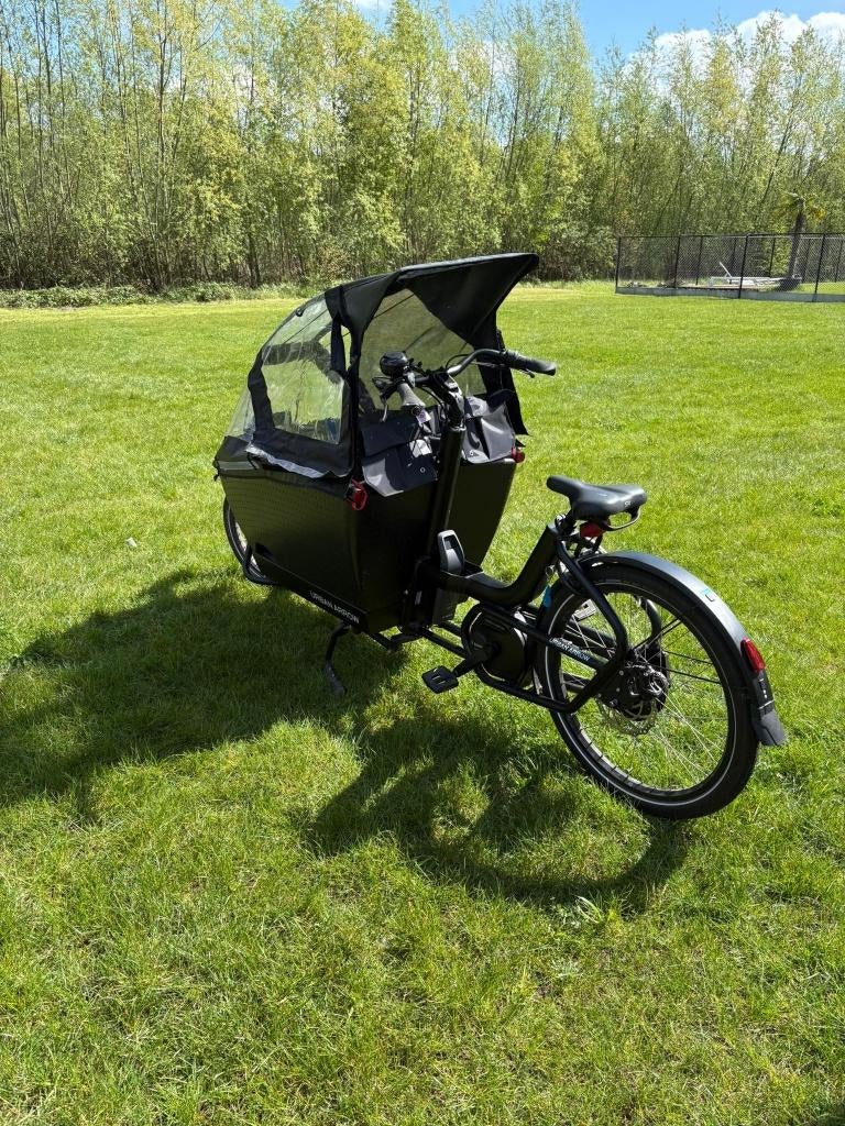 Elektrische fiets - Urban Arrow - 342 km !, Fietsen en Brommers, Fietsen | Bakfietsen, Huif, Zo goed als nieuw, 2 kinderen, Ophalen