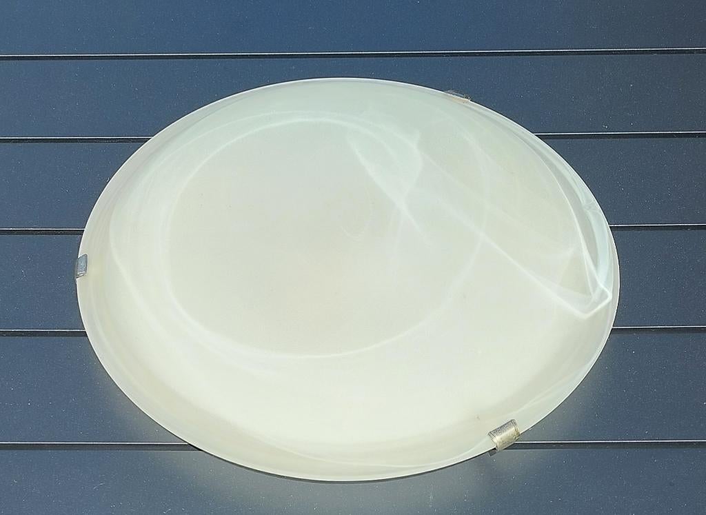 Lucide Albastro Plafondlamp (Ø 40 cm) – Incl 2x LED-lampen, Huis en Inrichting, Lampen | Plafondlampen, Zo goed als nieuw, Glas