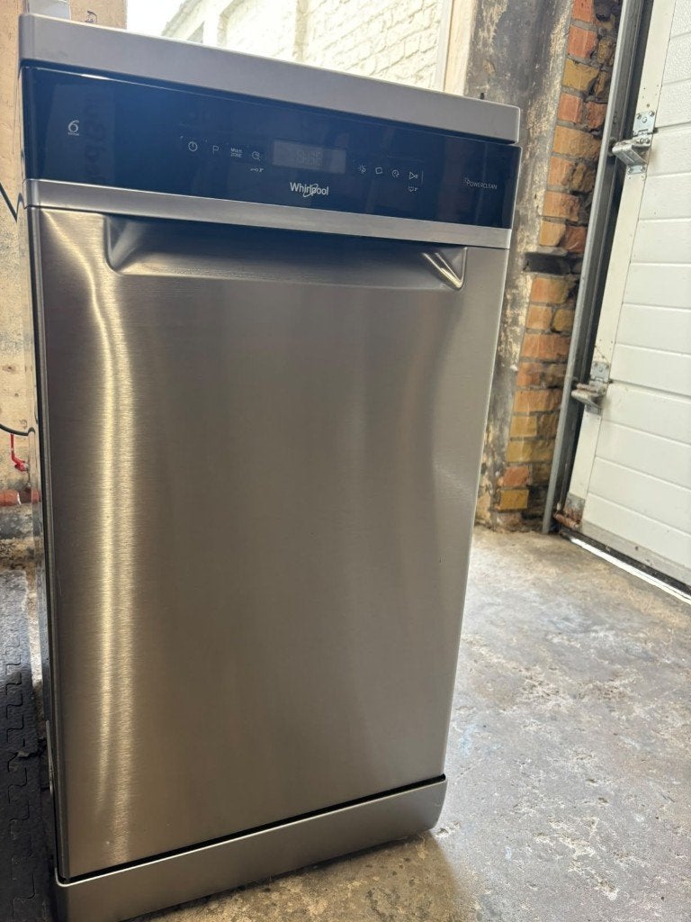 Whirlpool Vrijstaande Vaatwasser 45cm (Inox), Elektronische apparatuur, Ophalen, Minder dan 85 cm, Zo goed als nieuw, Energieklasse A of zuiniger