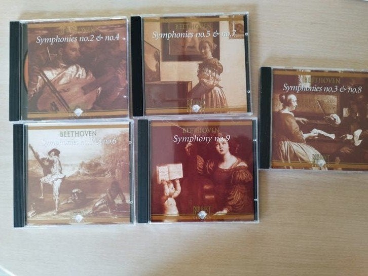 CD Box The complete 9 Symphonies v Beethoven, Cd's en Dvd's, Ophalen of Verzenden, Zo goed als nieuw, Koren of Klassiek