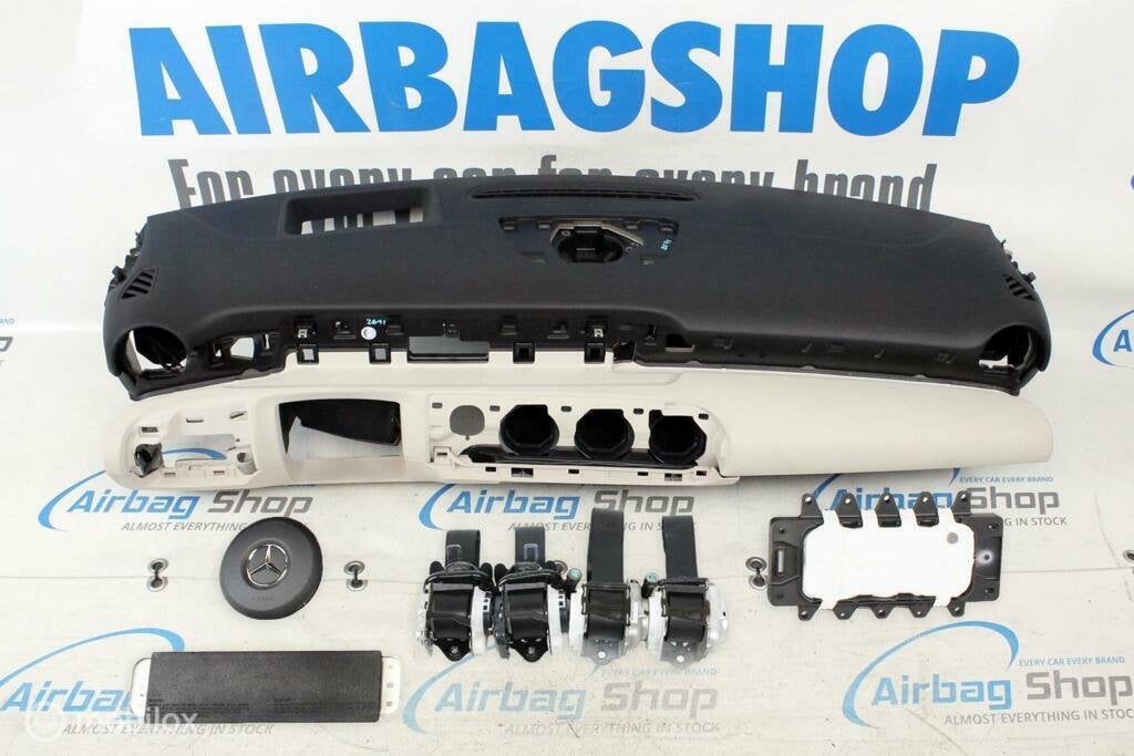 Airbag kit Tableau de bord noir/beige Mercedes A klasse W177, Autos : Pièces & Accessoires, Enlèvement ou Envoi, Utilisé