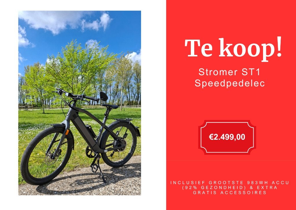 Stromer ST1 speedpedelec (Model 2024, Maat L / Sport)., Fietsen en Brommers, Versnellingen, Zo goed als nieuw, Schijfrem, 53 tot 57 cm