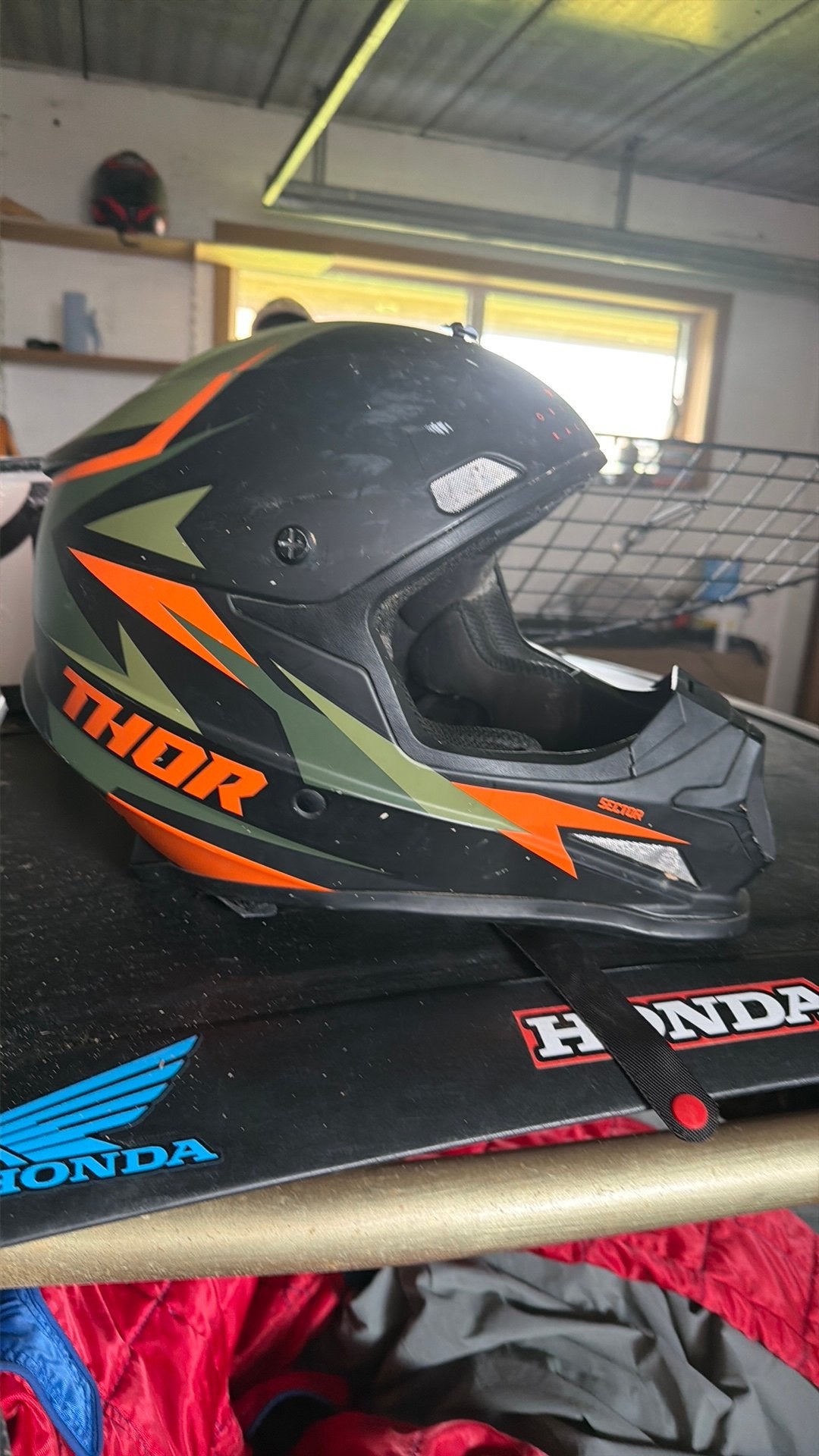 Gebruikte crosshelm xs thor, Motoren, Ophalen of Verzenden, XS
