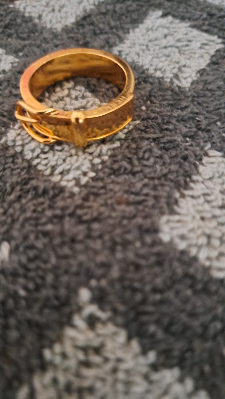 bague  Hermes plaqué or, Enlèvement ou Envoi