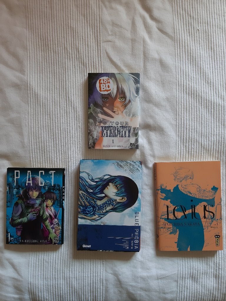 Lot de 4 mangas de type Seinen, Plusieurs comics, Enlèvement, Comme neuf, Japon (Manga)