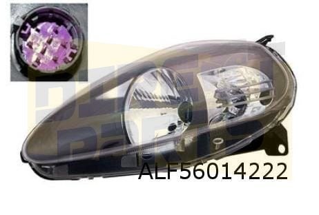 Fiat Grande Punto (9/08-) koplamp Rechts (zwart / Abarth) (g, Neuf, -, -, Fiat