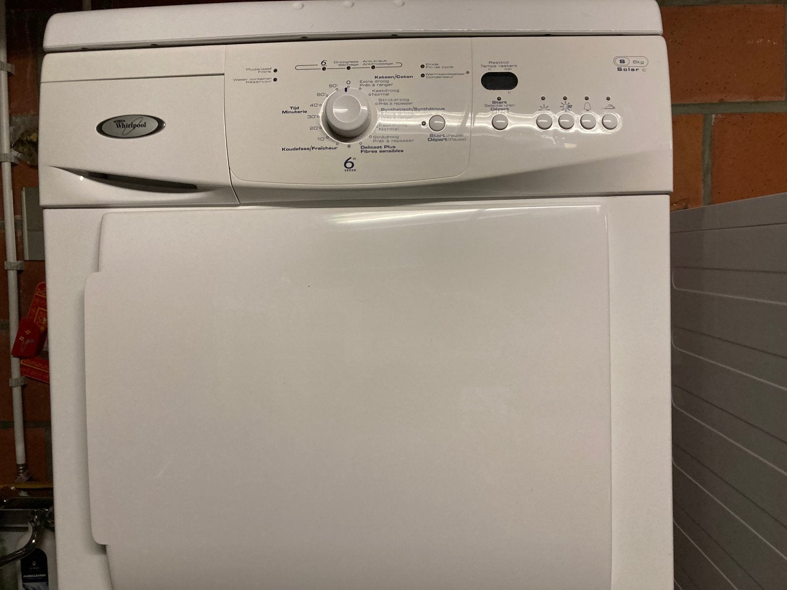 Ancien sèche linge, Enlèvement