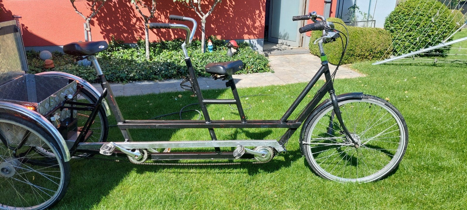 Tandem driewieler + bierbak, Ophalen, Gebruikt, Minder dan 10 versnellingen, Trommelrem