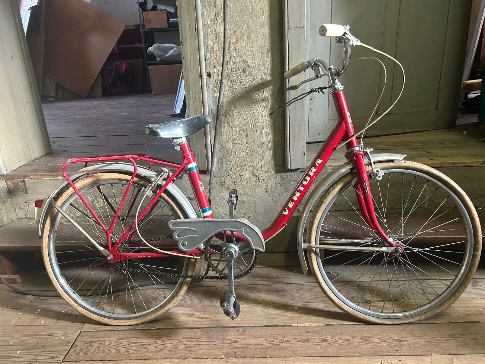 Rode retrofiets voor kinderen, Fietsen en Brommers, Ophalen, Gebruikt