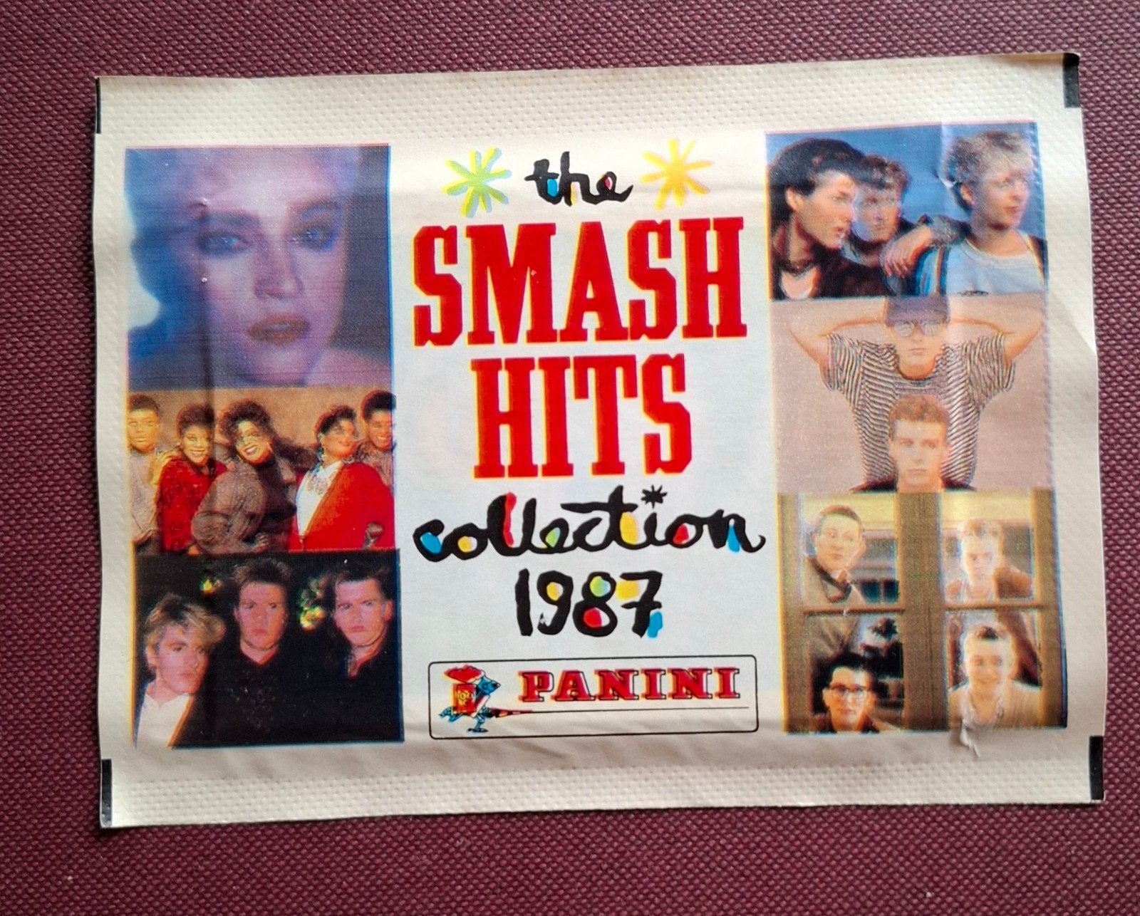 Panini stickers 1987, 5 stickers in ongeopende verpakking, Ophalen of Verzenden, Zo goed als nieuw, Meerdere stickers