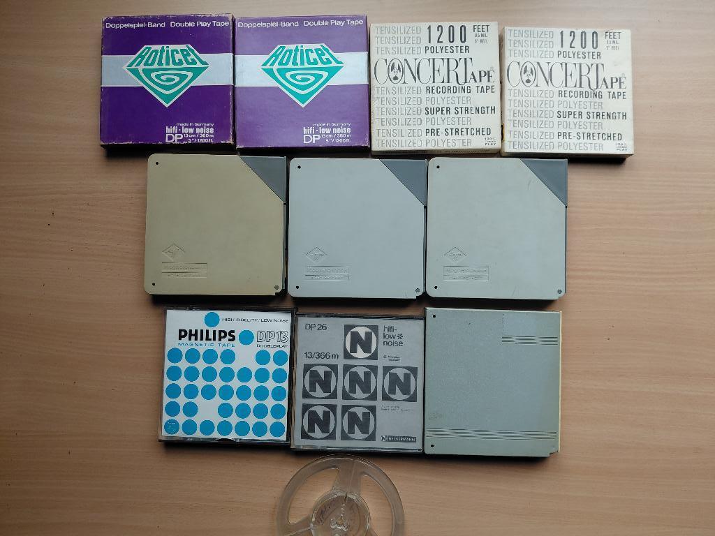 10 Magneetbanden 13cm, Ophalen of Verzenden, Bandrecorder, Met banden