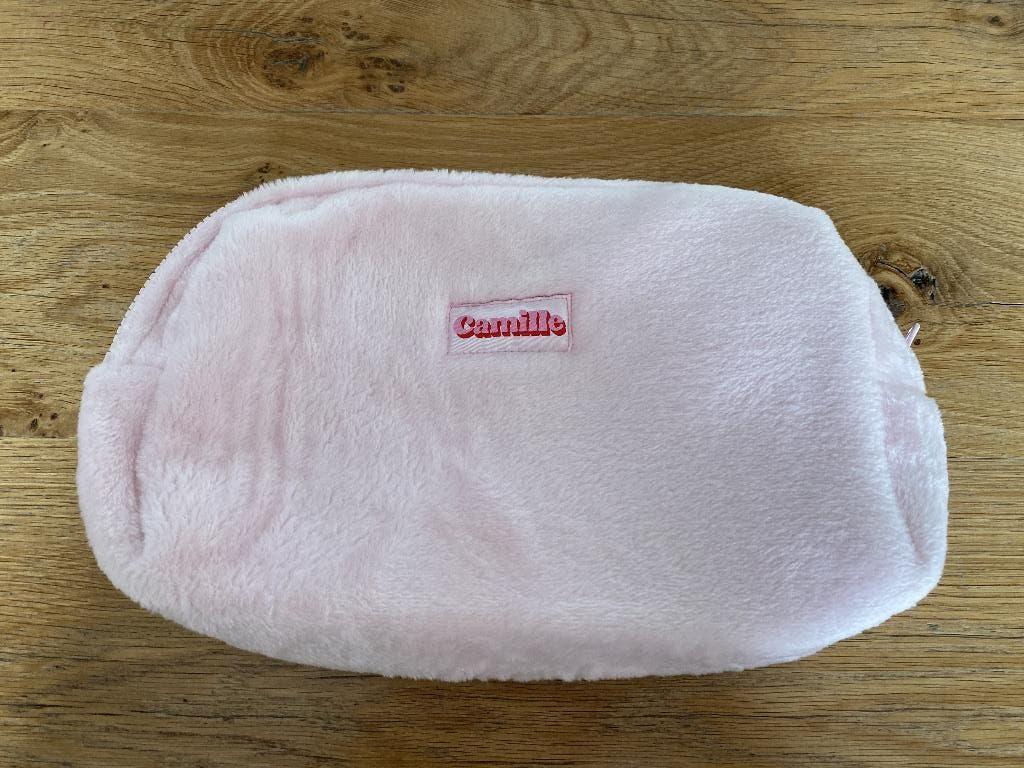 Roze toilettas Camille, Bijoux, Sacs & Beauté, Trousses de toilette, Enlèvement ou Envoi, Utilisé, Rose, Fille