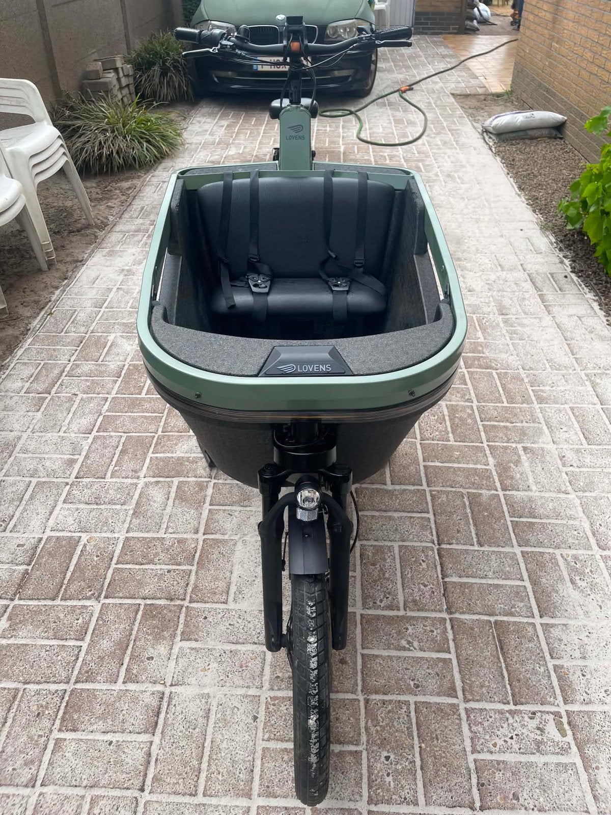 Lovens bakfiets, Ophalen, Gebruikt, Huif