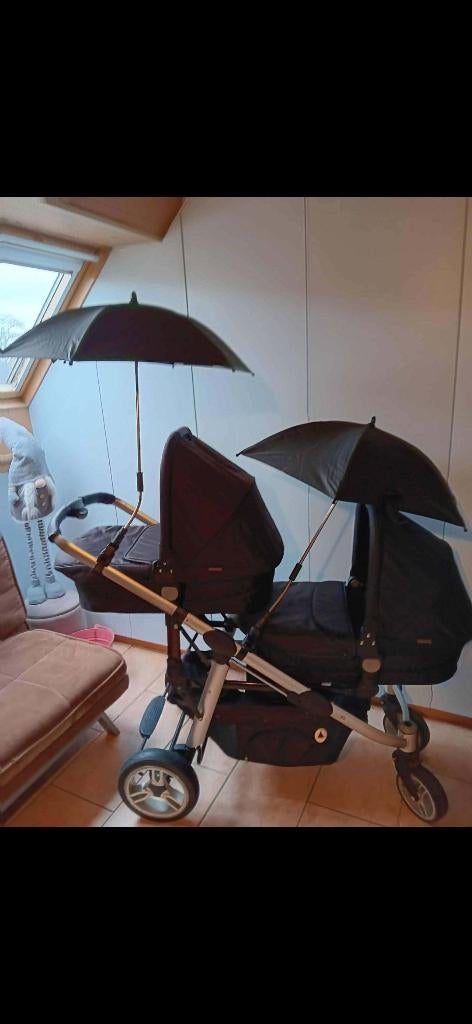 Tweelingbuggy, Kinderen en Baby's, Ophalen, Zo goed als nieuw, Kinderwagen of Buggy